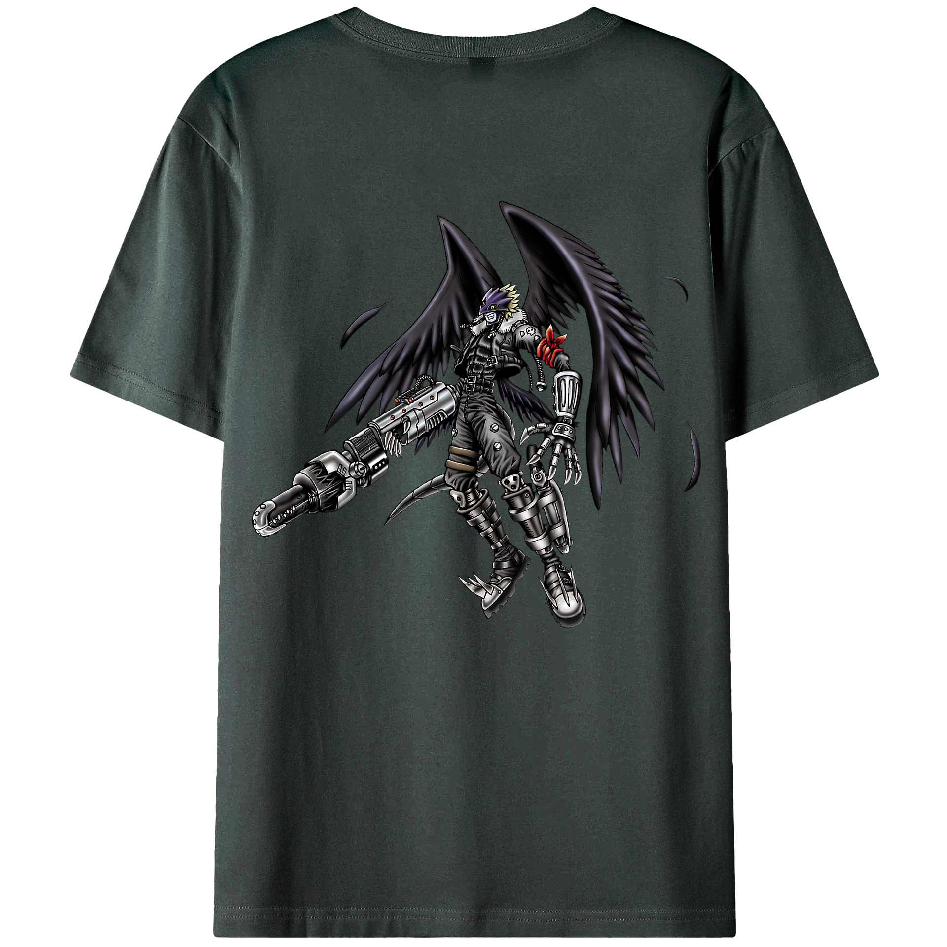 （画像用） 遊☆戯☆王 Yu-Gi-Oh! 綿100％ メンズ半袖Tシャツ（バックプリント） 通気性